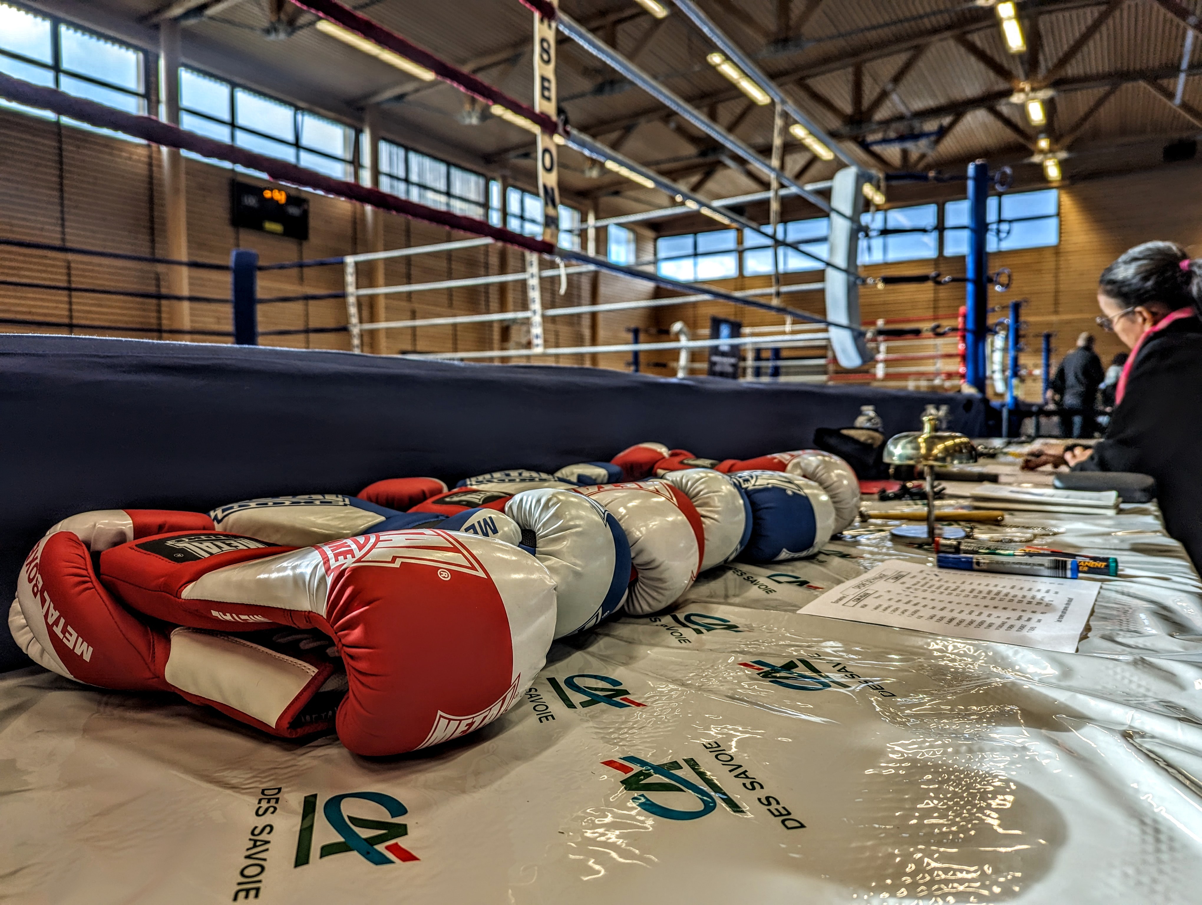 Gants de Savate utilisés lors d'une compétition